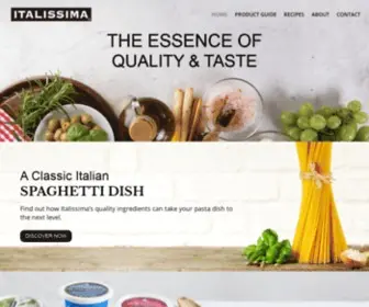 Italissima.com(The Essence of Quality and Taste) Screenshot