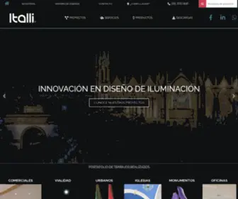 Italli.com.mx(Diseño de Iluminación en México) Screenshot