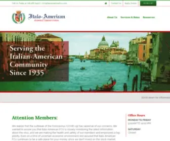 Italoamericanfcu.com(Serving the financial needs of the Italian) Screenshot