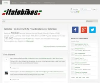 Italobikes.com(Die Community für Freunde italienischer Motorräder) Screenshot