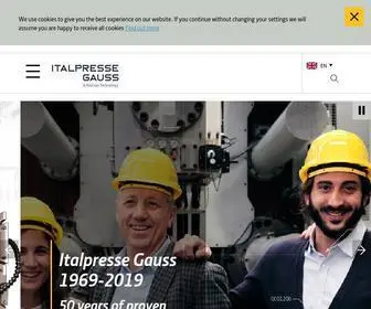 Italpressegauss.com(Your Partner in Quality Die Casting) Screenshot