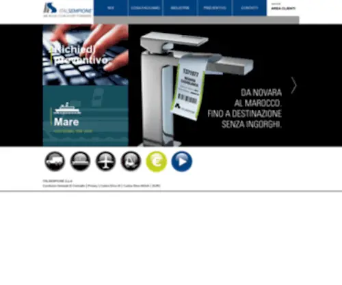 Italsempione.it(Home page) Screenshot