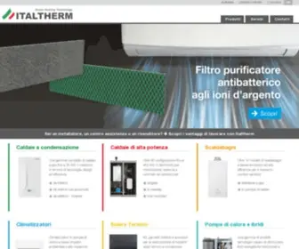 Italtherm.it(Caldaie a condensazione e condizionatori) Screenshot