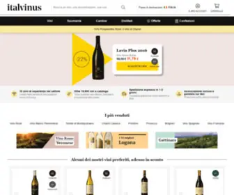 Italvinus.it(Acquista vino nel tuo negozio di vini online) Screenshot