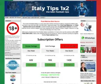 Italy-Tips1X2.com(Italy Tips1X2) Screenshot