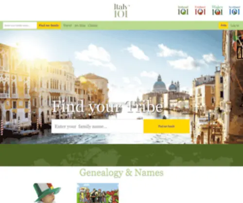 Italy101.com(For those who love Italy) Screenshot