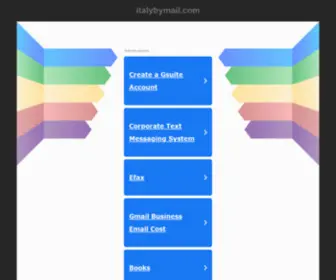 Italybymail.com(Italian products) Screenshot