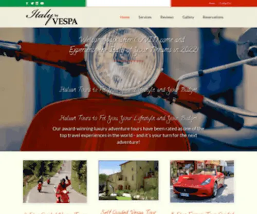 Italybyvespa.com(Italy by Vespa) Screenshot