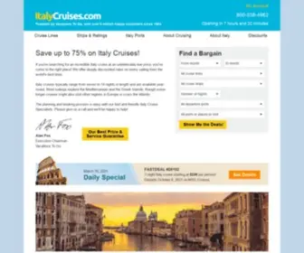 Italycruises.com(Italy Cruises) Screenshot