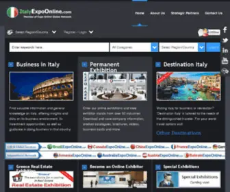 Italyexpoonline.com(Italy Permanent Virtual Exhibition and Business Directory) Screenshot