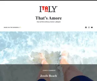 Italytiamo.com(That's Amore That's Amore) Screenshot