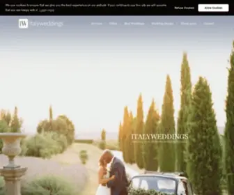 Italyweddings.com(Help getting married in italy) Screenshot