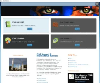Itarhelp.com(ITAR Compliance and Support) Screenshot