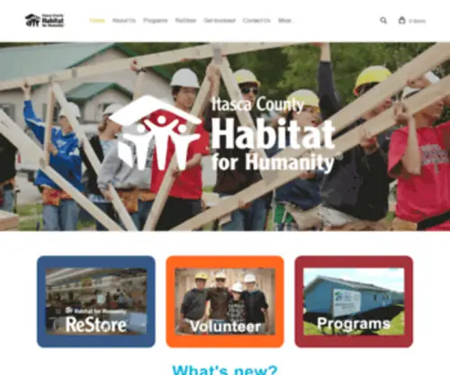 Itascahabitat.org(Itasca County Habitat for Humanity) Screenshot