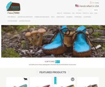 Itascamoccasin.com(Handcrafted Moccasins Made in USA) Screenshot