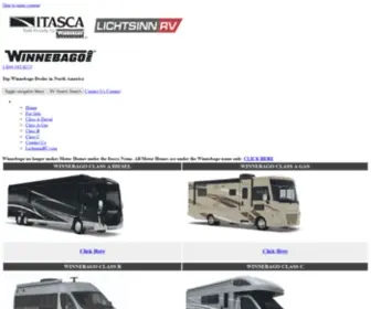 Itascamotorhomesforsale.com(Winnebago Itasca Motorhome Overview) Screenshot