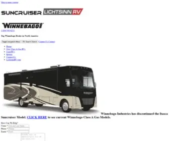 Itascasuncruiser.com(Itasca Suncruiser Class A Motorhome Overview) Screenshot