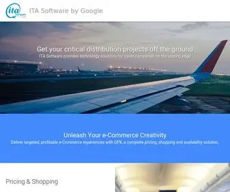 Itasoftware.com(ITA Software by Google) Screenshot