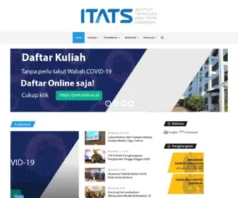 Itats.ac.id(ITATS Institut Teknologi Adhi Tama Surabaya) Screenshot