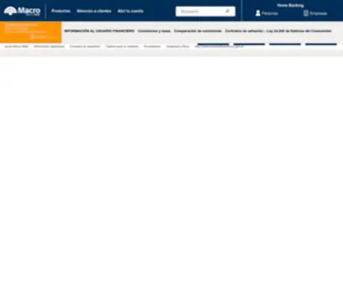 Itau.com.ar(Banco Macro BMA) Screenshot