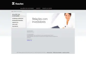 Itautec.com.br(Relações com Investidores) Screenshot
