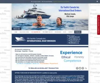 Itayachtscanada.com(Ita Yachts Canada) Screenshot