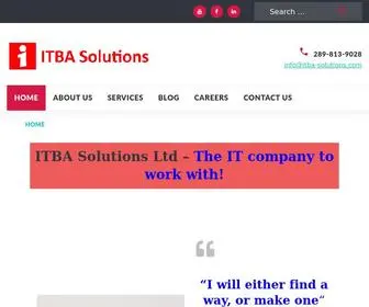 Itba-Solutions.com(ITBA Solutions) Screenshot