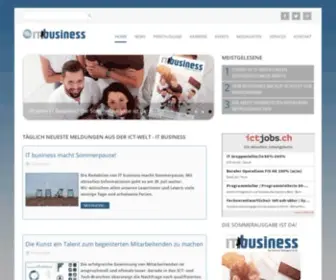 Itbusiness.ch(Täglich neueste Meldungen aus der ICT) Screenshot