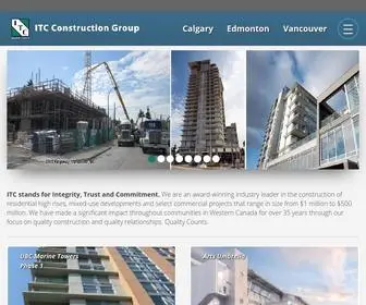 ITC-Group.com(ITC Construction Group) Screenshot