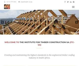 ITC-SA.org(Institute For Timber Construction SA) Screenshot