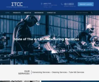 ITCC-Group.com(Steel Conduits Saudi Arabia. ITCC) Screenshot