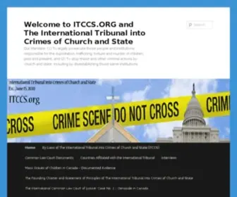 ITCCS.org(The International Tribunal into Crimes of Church and State) Screenshot