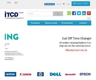 ITCD.ca(Up to 80% savings. Cheap ink cartridges top quality best service) Screenshot