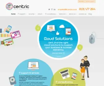 Itcentric.co.uk(IT Support Edinburgh) Screenshot