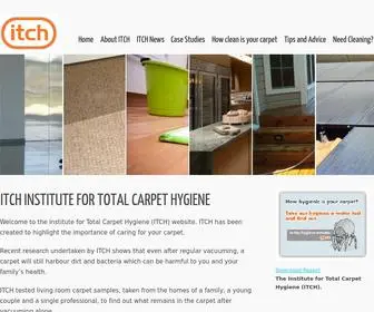 ITCH.org.uk(ITCH Institute for Total Carpet Hygiene) Screenshot