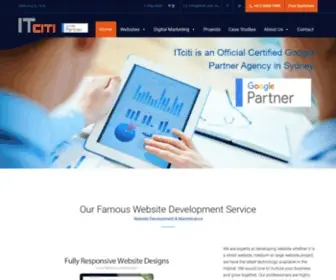 Itciti.com.au(Website Design Sydney and Development) Screenshot