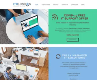 Itclondon.com(Managed IT Solutions) Screenshot