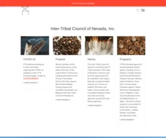 ITCN.org(Serving the 27 Tribes of Nevada) Screenshot