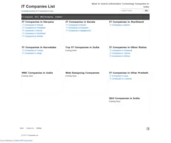 Itcompanieslist.in(IT Companies List) Screenshot