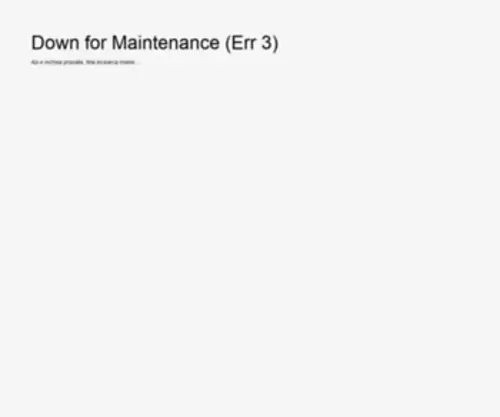 Itconfig.ro(Down for Maintenance (Err 3)) Screenshot