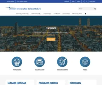 Itcsoldadura.org(La Asociación Institut Tècnic Català de la Soldadura (ITCS)) Screenshot