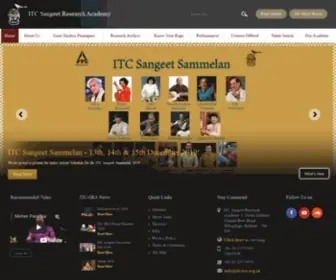 Itcsra.org(ITC Sangeet Research Academy) Screenshot