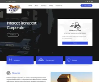 Itctransports.com(Interact Transport Corporate) Screenshot
