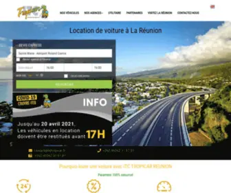 Itctropicar.re(Location Voiture Réunion dès 12€) Screenshot