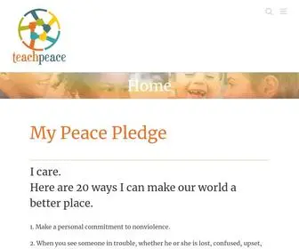 Iteachpeace.org(Coalition of Parents) Screenshot