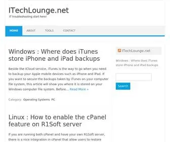 Itechlounge.net(IT Troubleshooting & Technical Blog) Screenshot