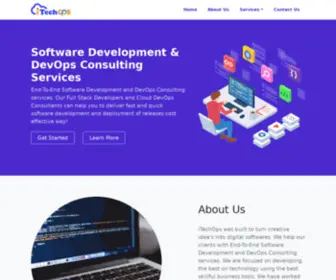 Itechops.com(End-To-End Software Development and DevOps Consulting Services and Solutions) Screenshot