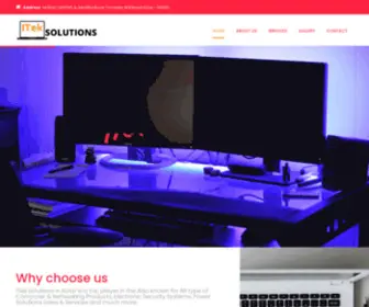 Itechsolutions.in.net(ITek Solutions) Screenshot