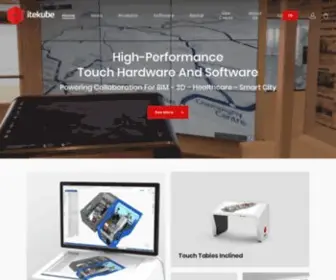 Itekube.com(Touch 4K UHD Interactive Tables) Screenshot
