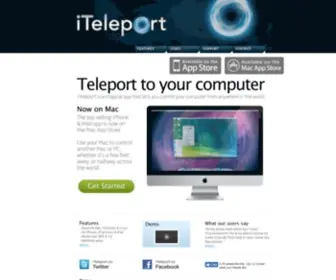 Iteleportmobile.com(ITeleport) Screenshot